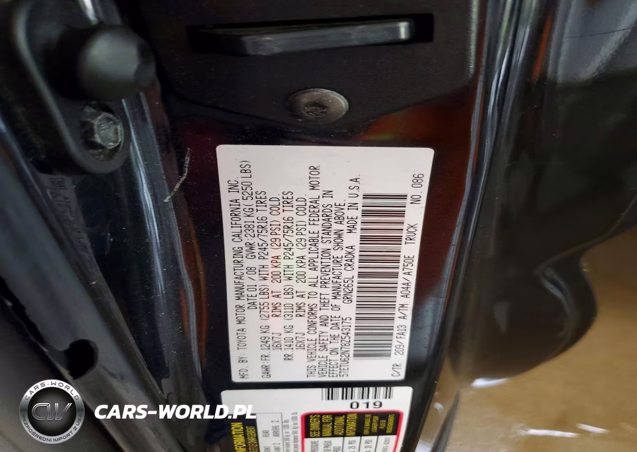 2008 Toyota Tacoma Prerunner Access Cab VIN:5TETU62N78Z543175 - 12