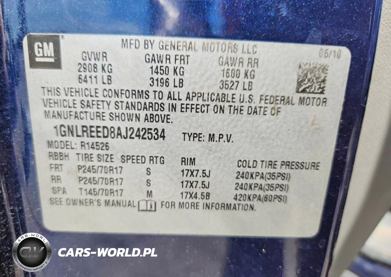 2010 Chevrolet Traverse Ls VIN:1GNLREED8AJ242534 - 13