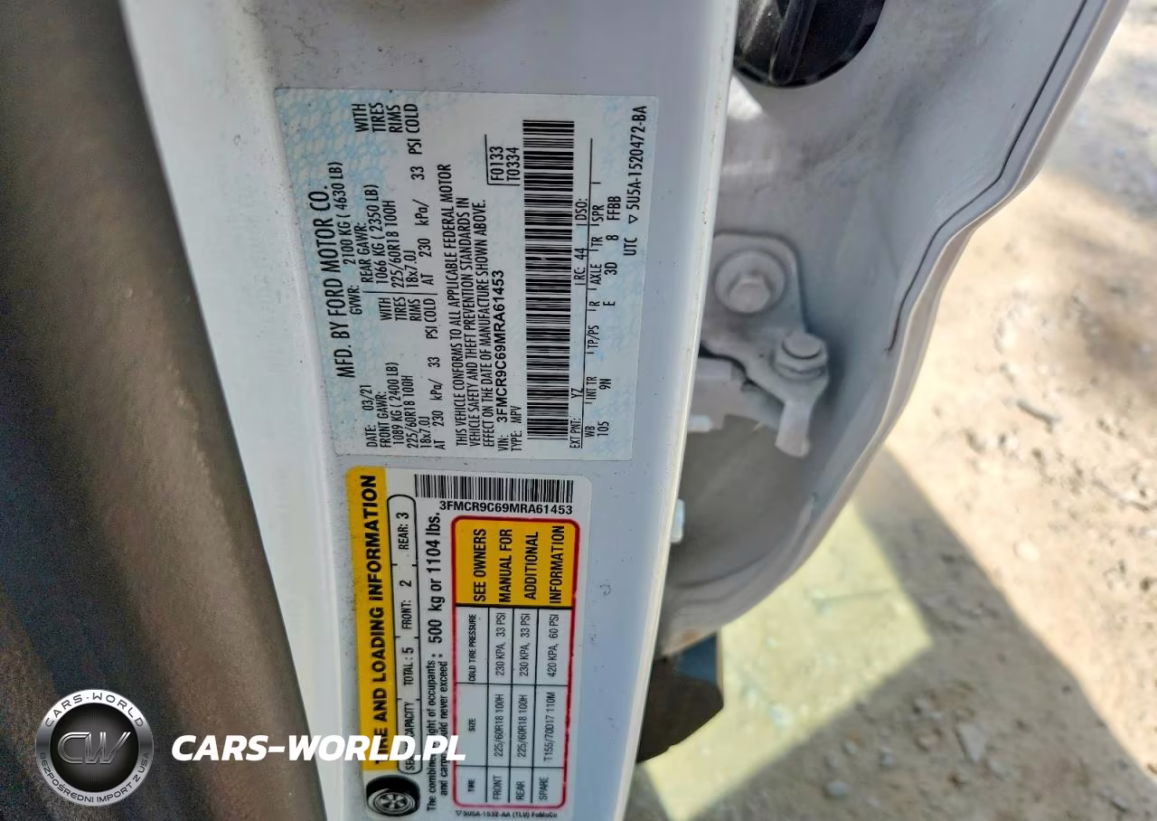 2021 Ford Bronco Sport Outer Banks VIN:3FMCR9C69MRA61453 - 13