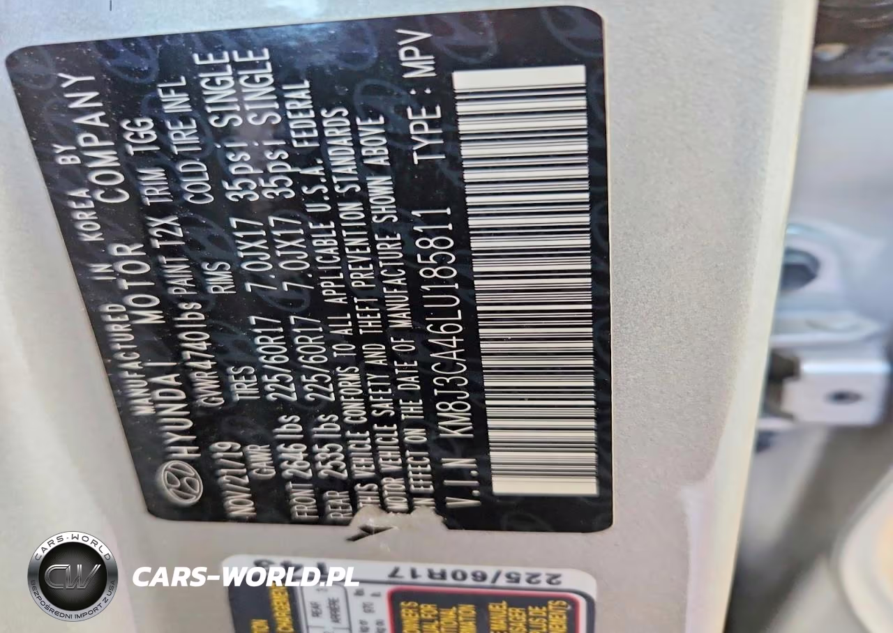 2020 Hyundai Tucson Value VIN:KM8J3CA46LU185811 - 12