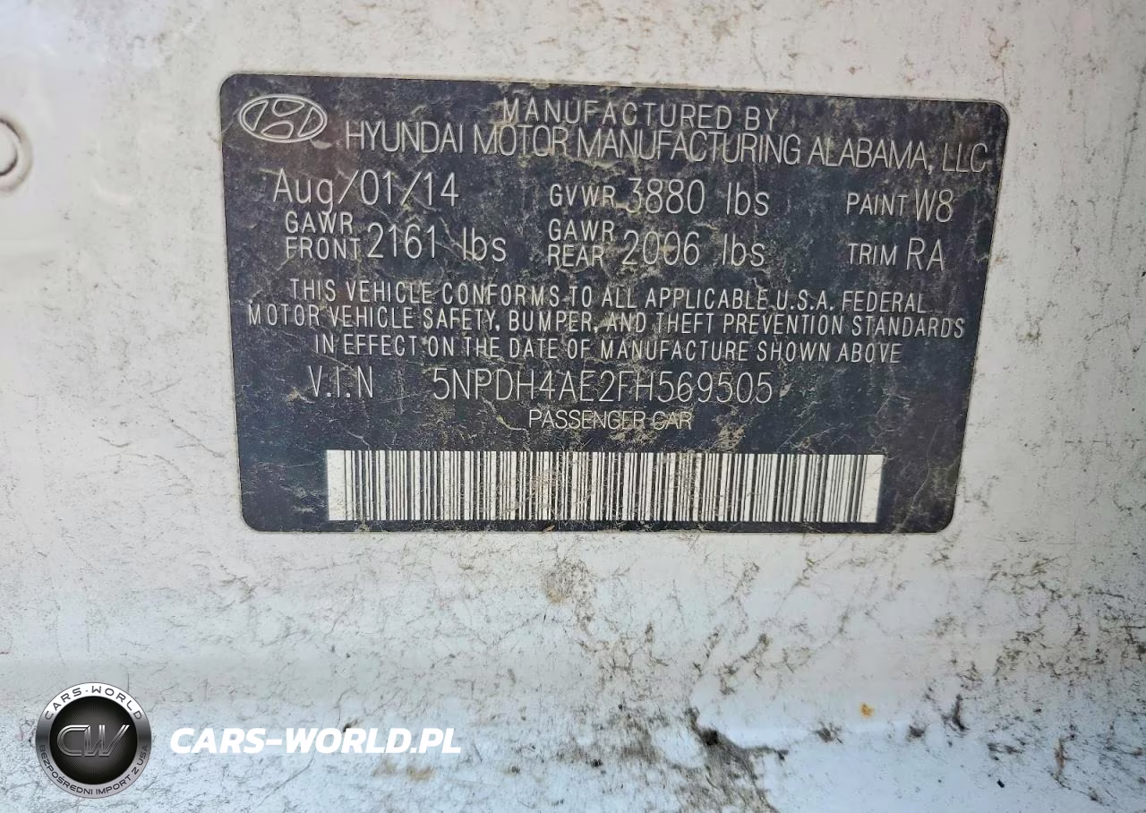 2015 Hyundai Elantra Se VIN:5NPDH4AE2FH569505 - 12