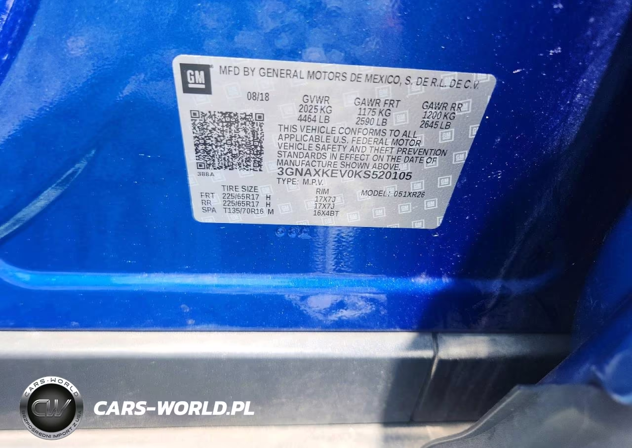 2019 Chevrolet Equinox Lt VIN:3GNAXKEV0KS520105 - 14