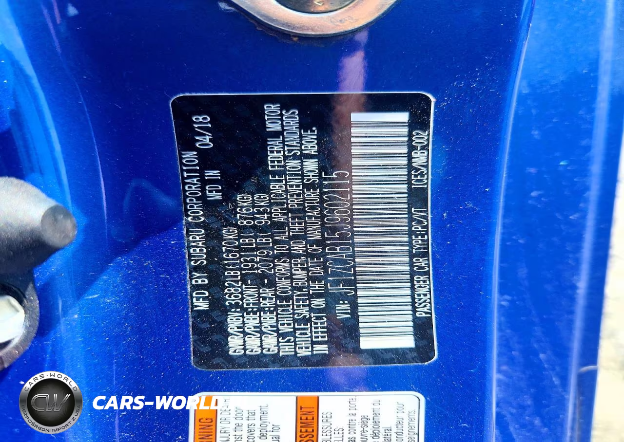 2018 Subaru Brz 2.0 Premium VIN:JF1ZCAB15J9602115 - 12