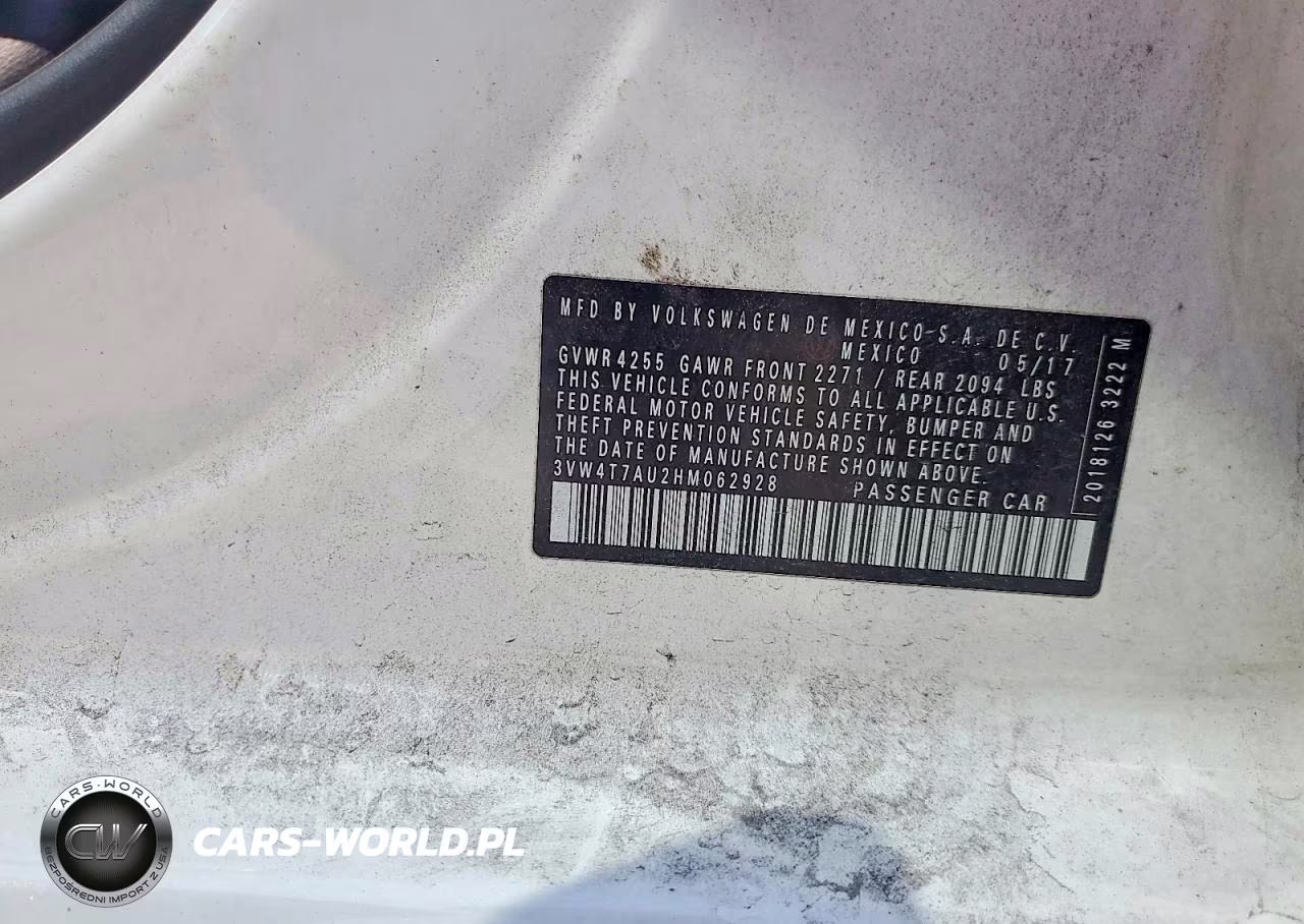 2017 Volkswagen Gti S VIN:3VW4T7AU2HM062928 - 12