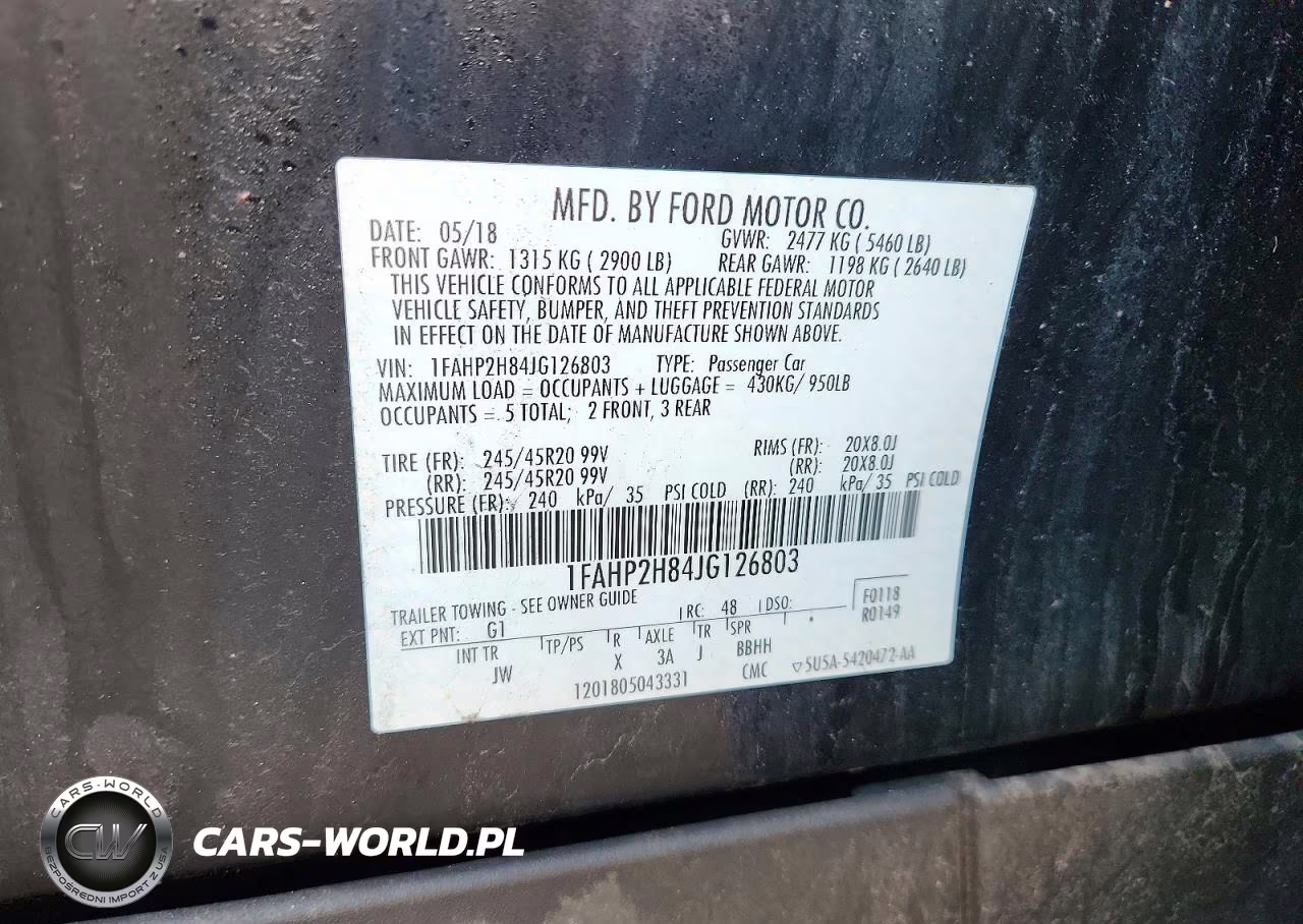 2018 Ford Taurus Sel VIN:1FAHP2H84JG126803 - 13