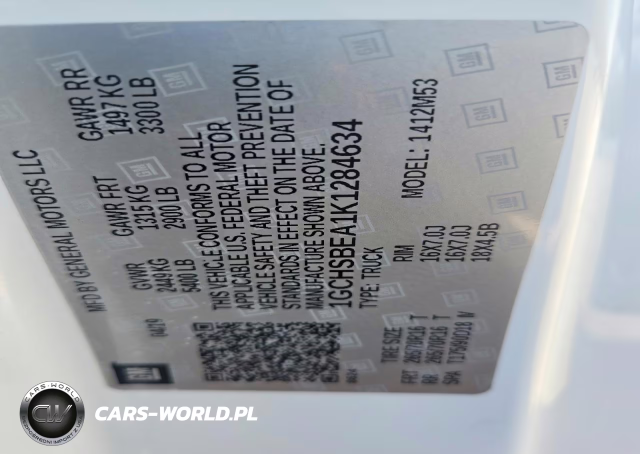 2019 Chevrolet Colorado VIN:1GCHSBEA1K1284634 - 12