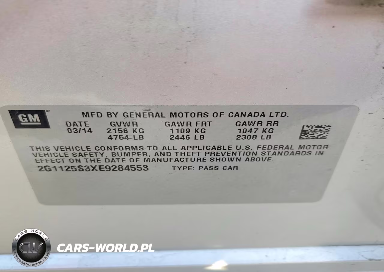 2014 Chevrolet Impala Lt VIN:2G1125S3XE9284553 - 12