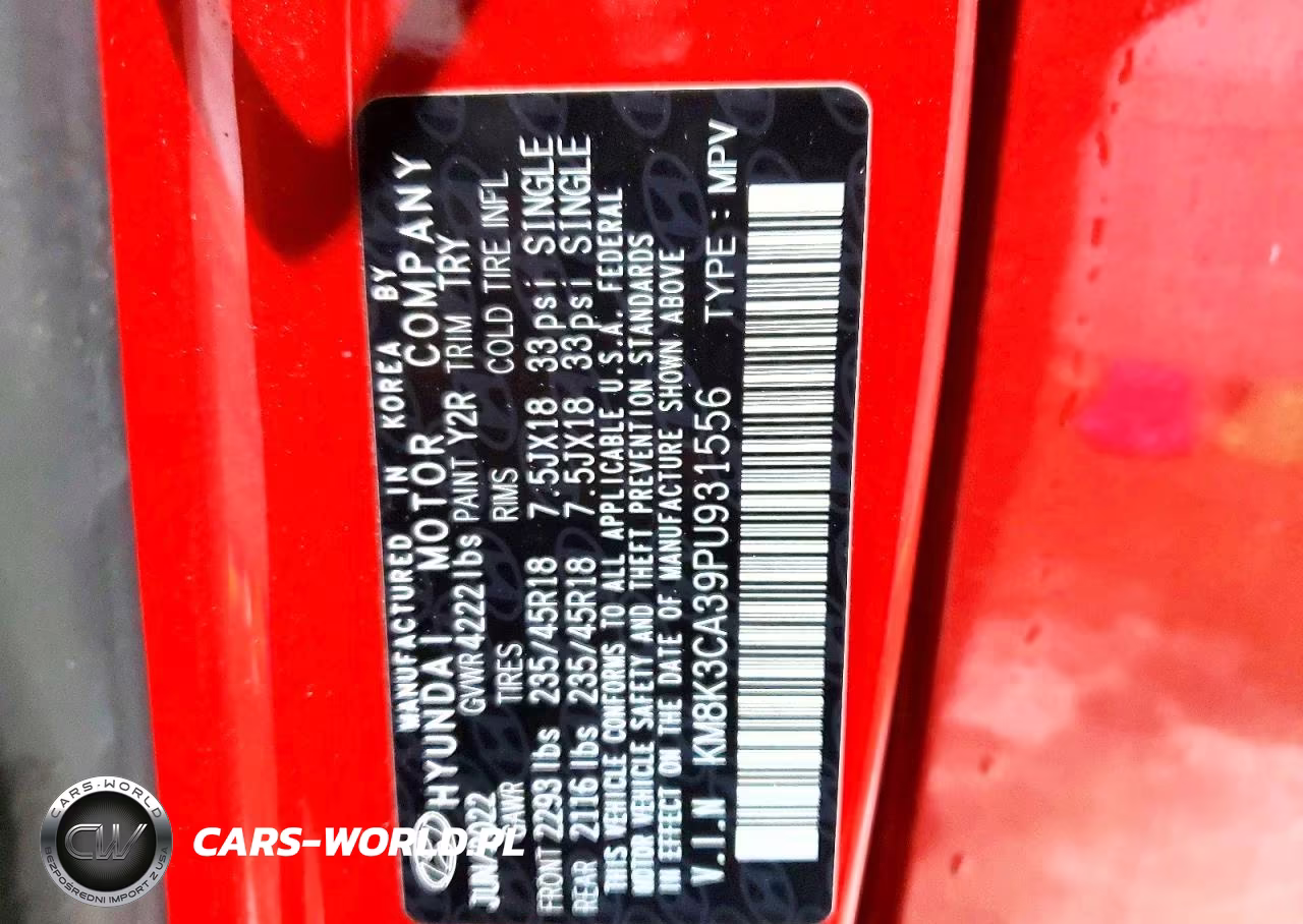 2023 Hyundai Kona N Line VIN:KM8K3CA39PU931556 - 13