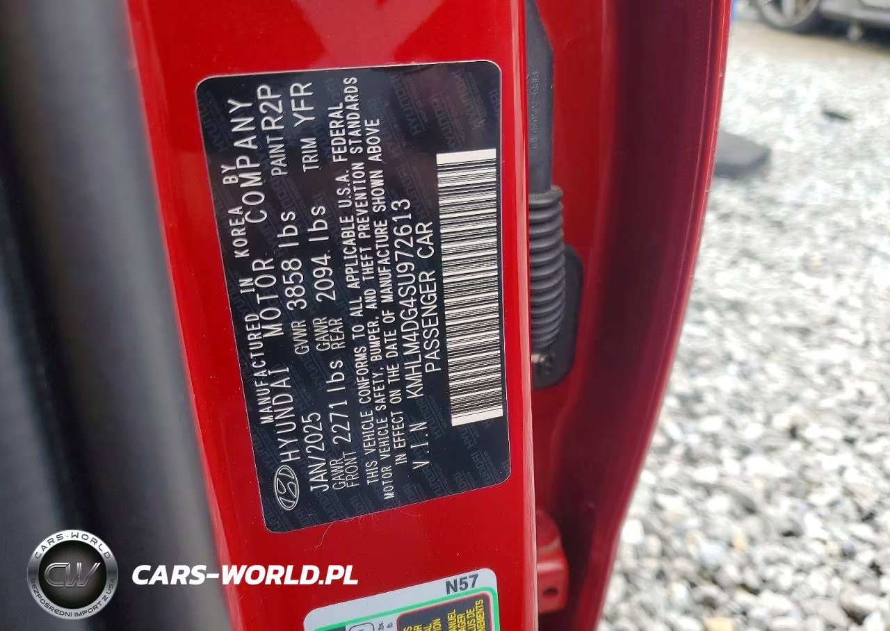 2025 Hyundai Elantra Sel Sport VIN:KMHLM4DG4SU972613 - 12
