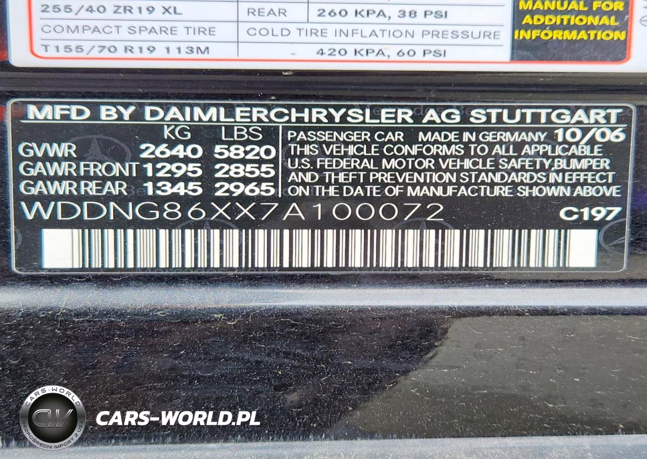 2007 Mercedes Benz S 550 4Matic VIN:WDDNG86XX7A100072 - 12