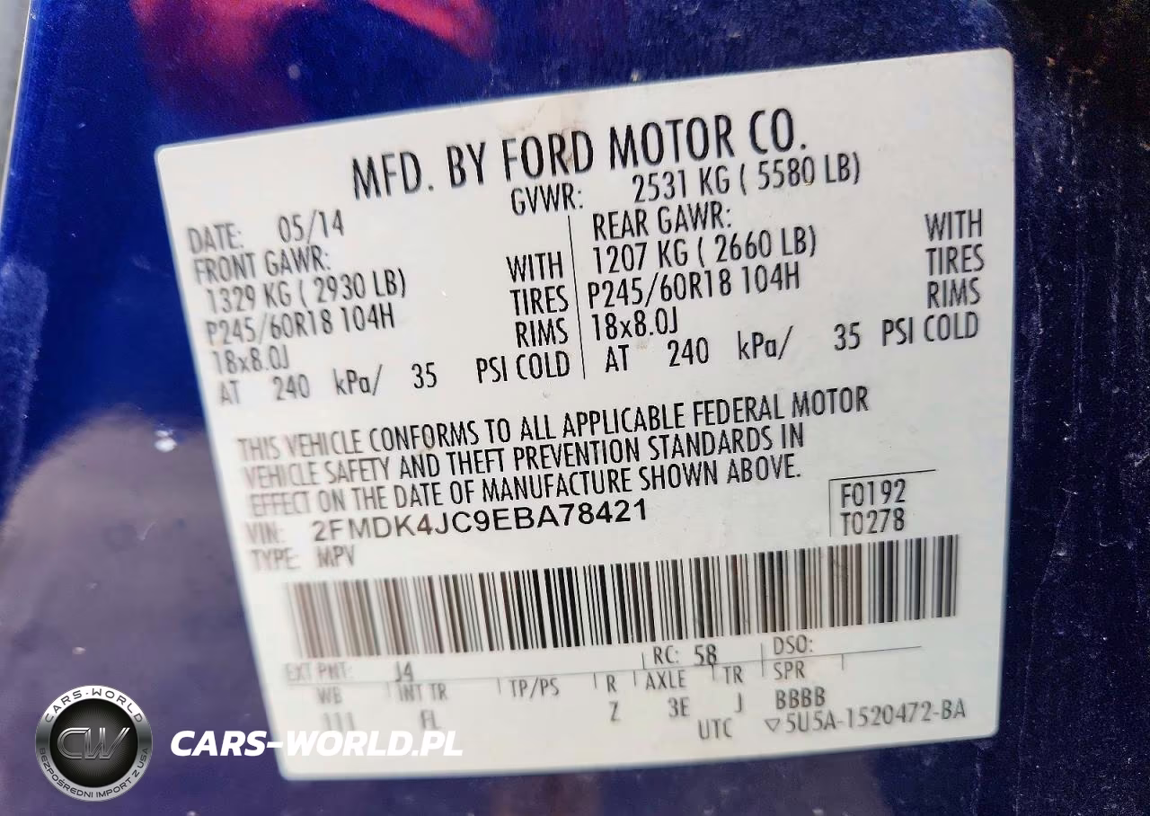 2014 Ford Edge Sel VIN:2FMDK4JC9EBA78421 - 13