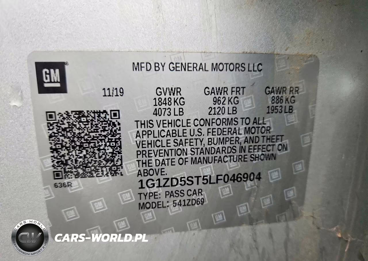2020 Chevrolet Malibu Lt VIN:1G1ZD5ST5LF046904 - 12