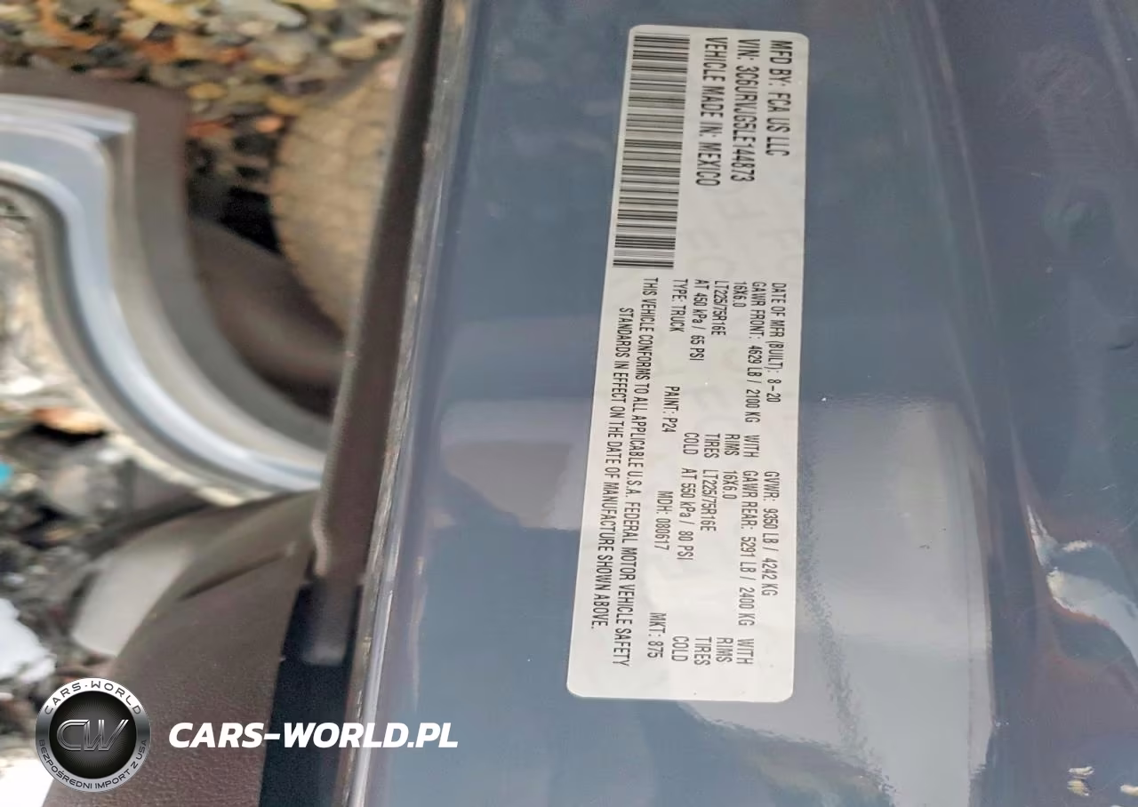 2020 Ram Promaster 3500 Delivery Van VIN:3C6URVJG5LE144873 - 13