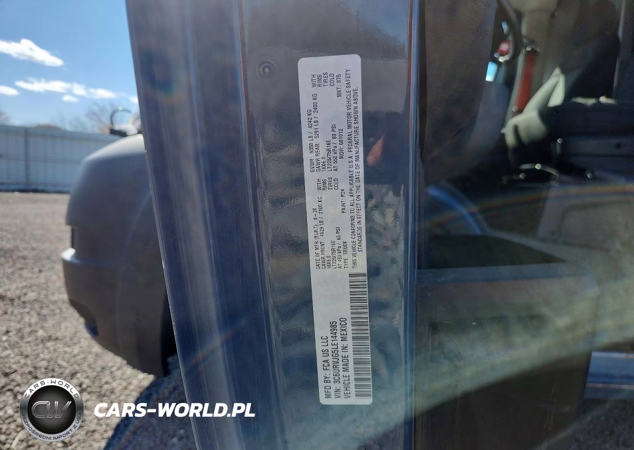 2020 Ram Promaster 3500 3500 High VIN:3C6URVJG5LE144985 - 12