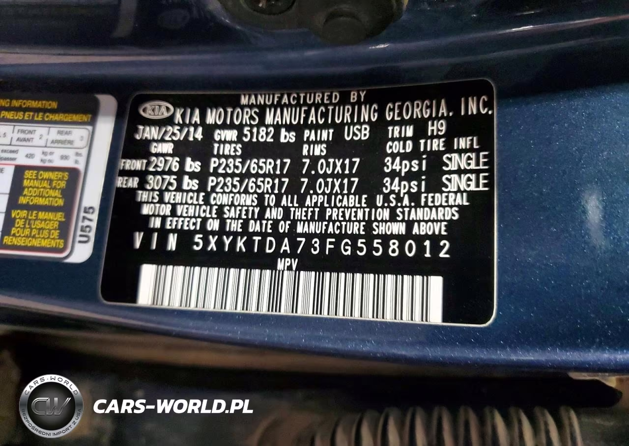 2015 Kia Sorento Lx VIN:5XYKTDA73FG558012 - 13