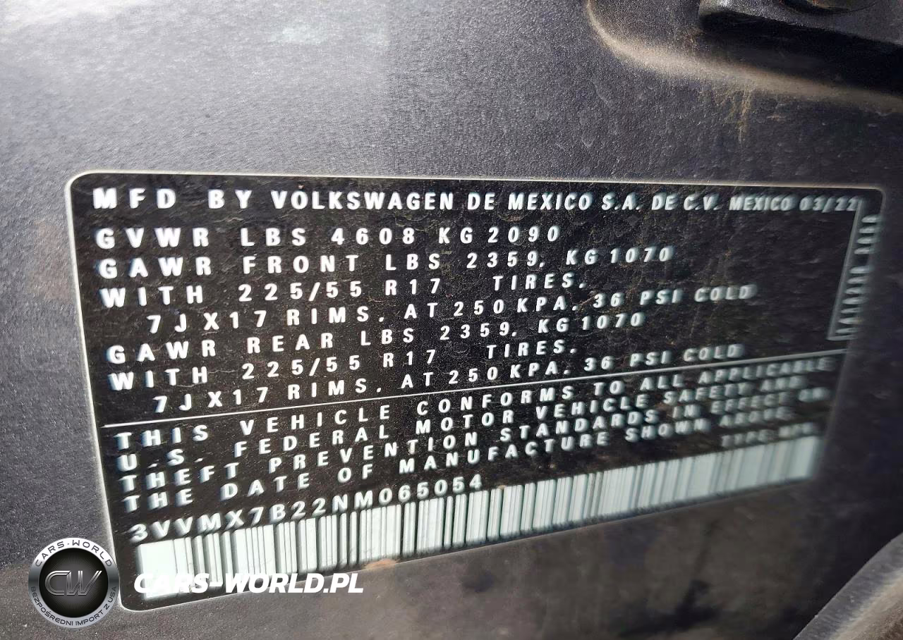 2022 Volkswagen Taos S VIN:3VVMX7B22NM065054 - 14