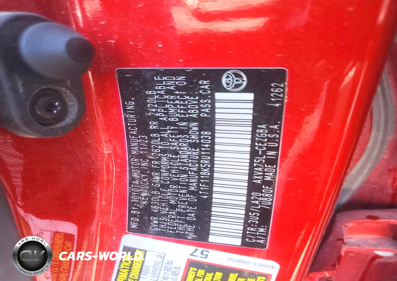 2024 Toyota Camry Xle VIN:4T1F11BK5RU114038 - 12