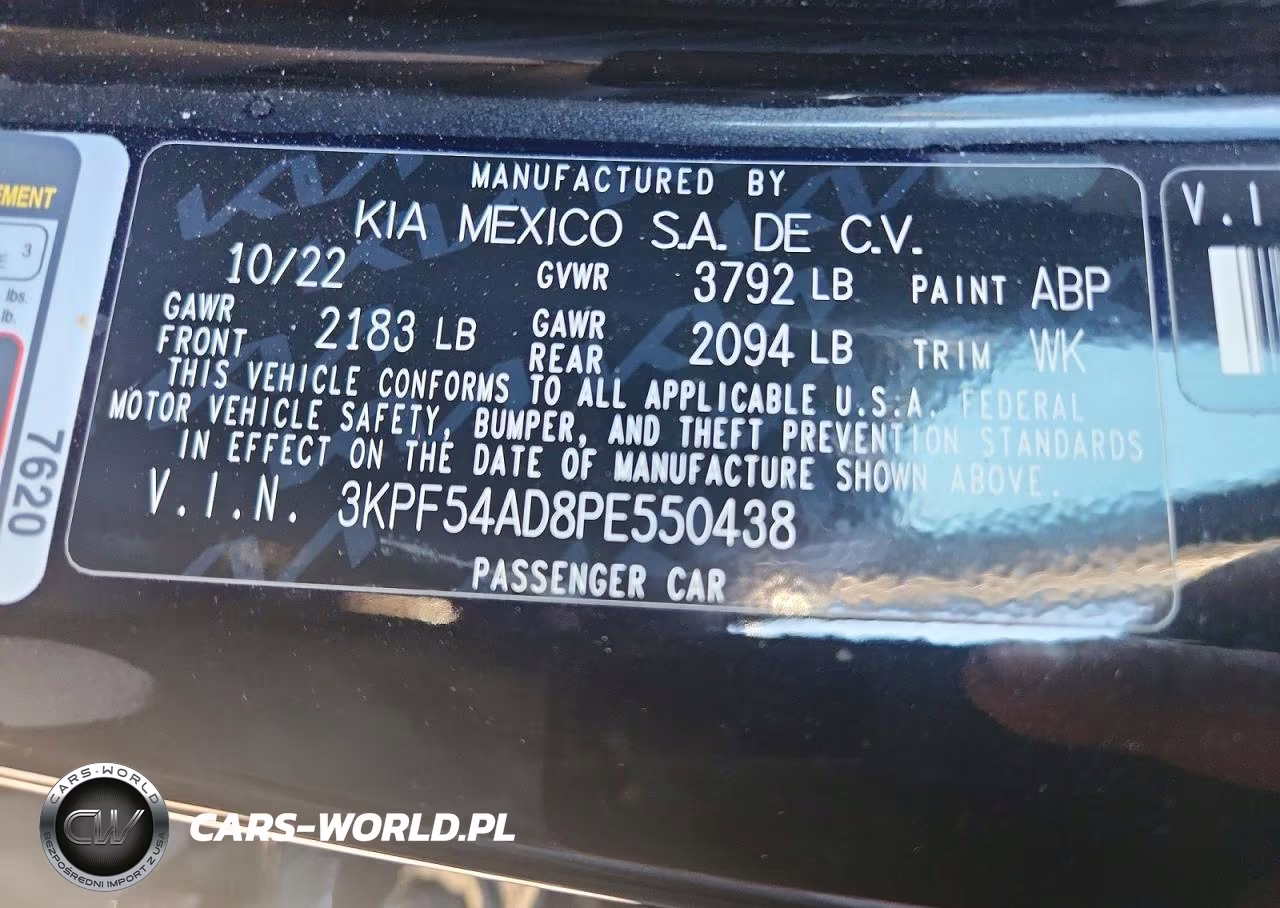 2023 Kia Forte Gt-Line VIN:3KPF54AD8PE550438 - 12