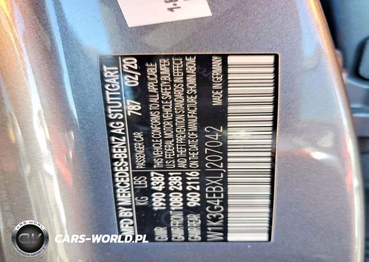 2020 Mercedes-Benz A220 VIN:W1K3G4EBXLJ207042 - 12