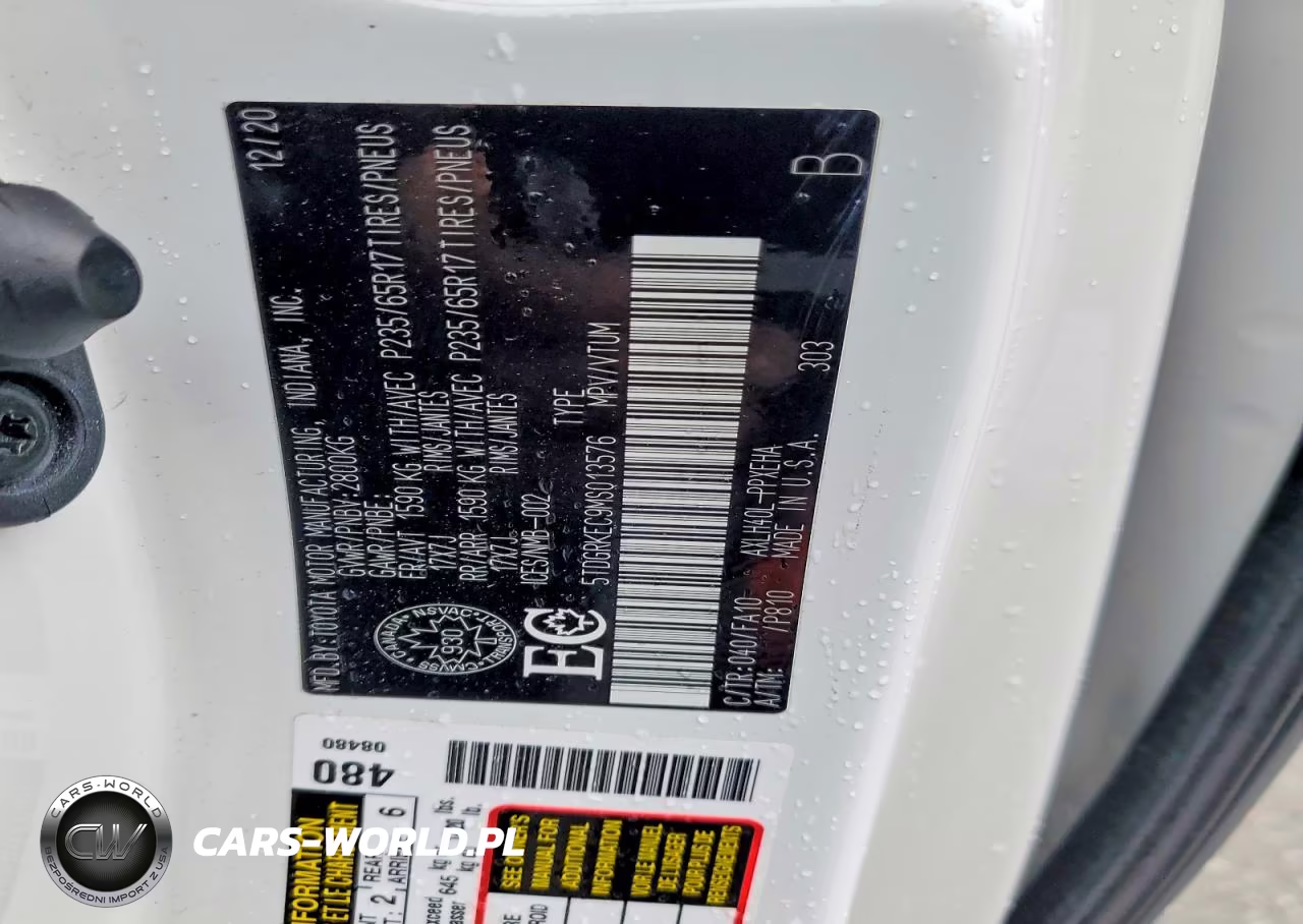 2021 Toyota Sienna Le VIN:5TDGRKEC9MS013576 - 13