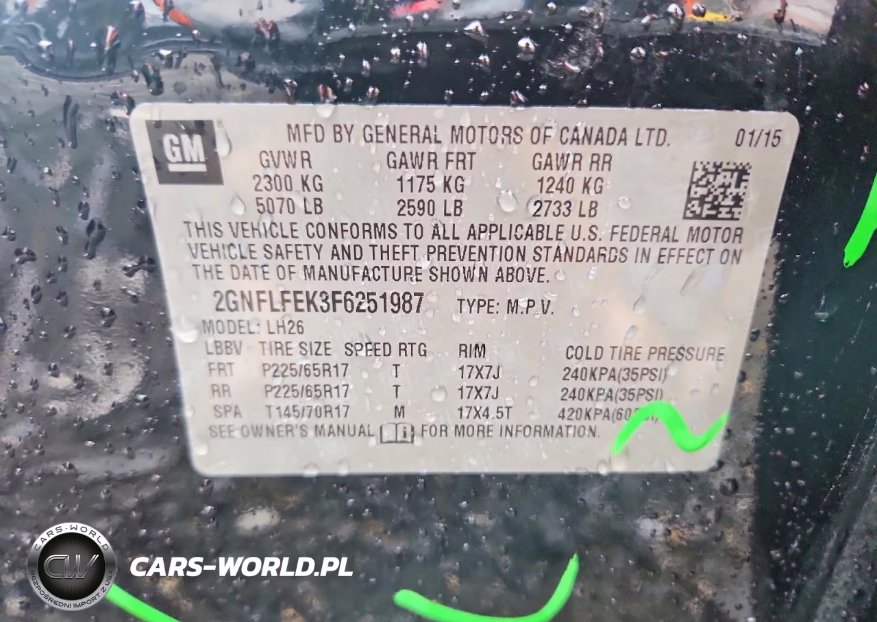 2015 Chevrolet Equinox Lt VIN:2GNFLFEK3F6251987 - 13