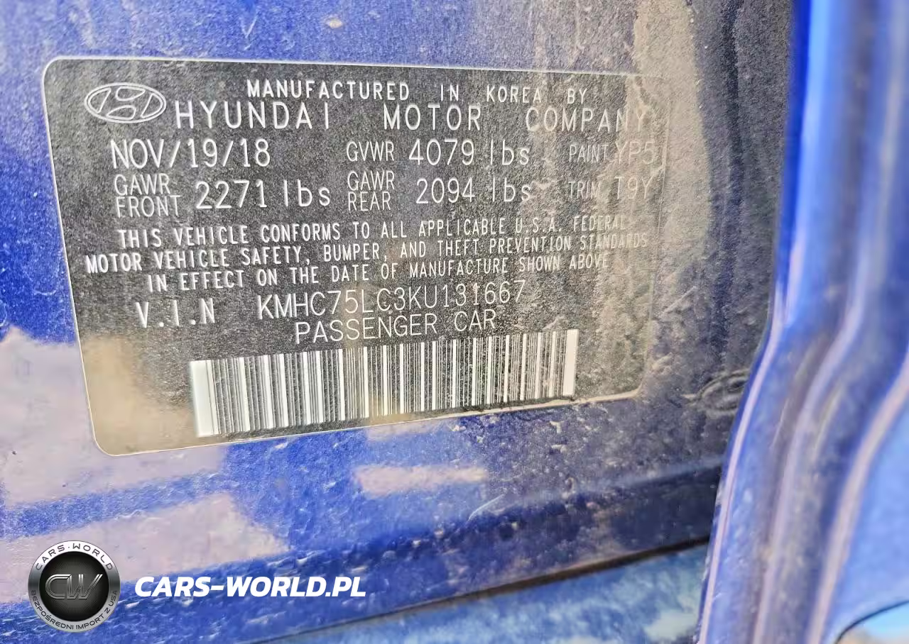 2019 Hyundai Ioniq Hybrid Sel VIN:KMHC75LC3KU131667 - 12