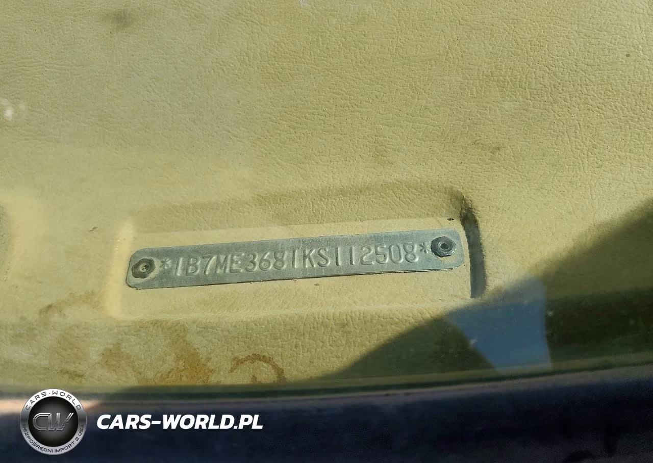 1989 Dodge D-Series D300 VIN:1B7ME3681KS112508 - 12
