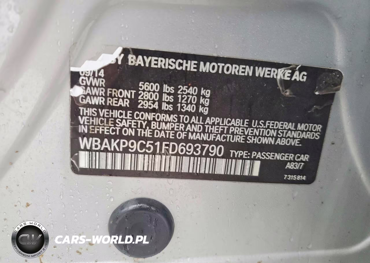 2015 BMW 550 Xi VIN:WBAKP9C51FD693790 - 12