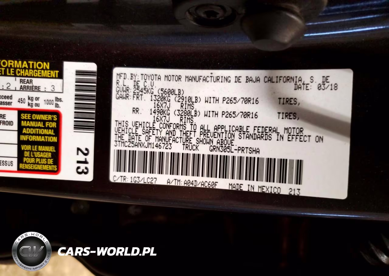 2018 Toyota Tacoma Trd Off-Road VIN:3TMCZ5ANXJM146723 - 12