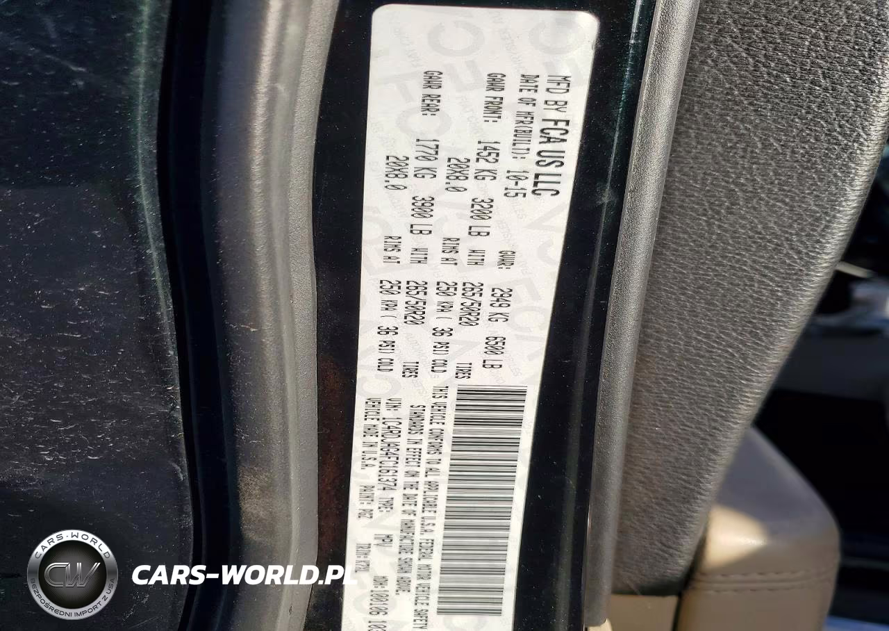 2015 Dodge Durango Sxt VIN:1C4RDJAG4FC161374 - 14