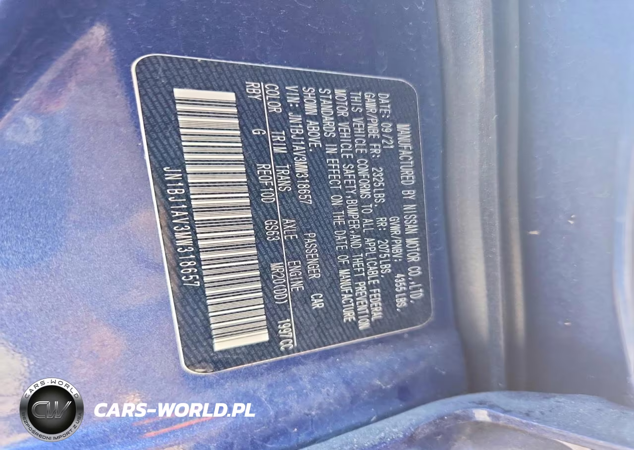 2021 Nissan Rogue Sport S VIN:JN1BJ1AV3MW318657 - 13