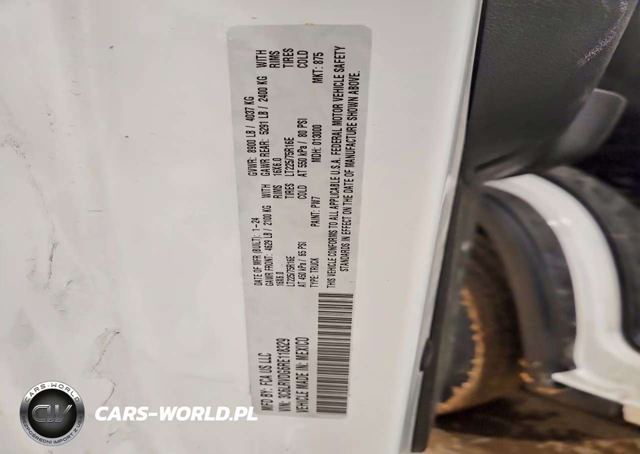 2024 Ram Promaster 2500 2500 High VIN:3C6LRVDG6RE118329 - 12