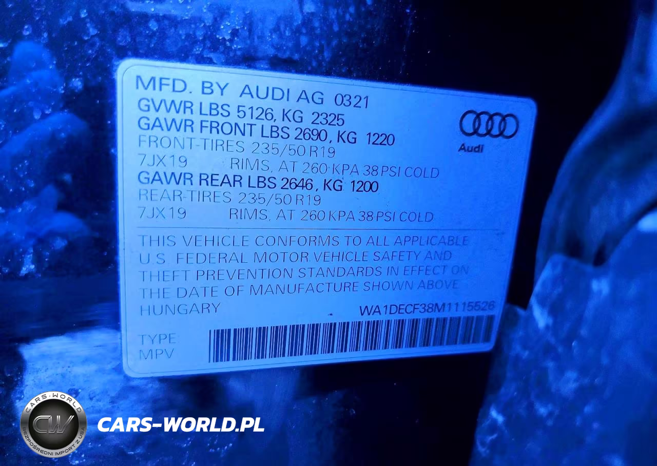 2021 Audi Q3 Premium S Line 45 VIN:WA1DECF38M1115526 - 13