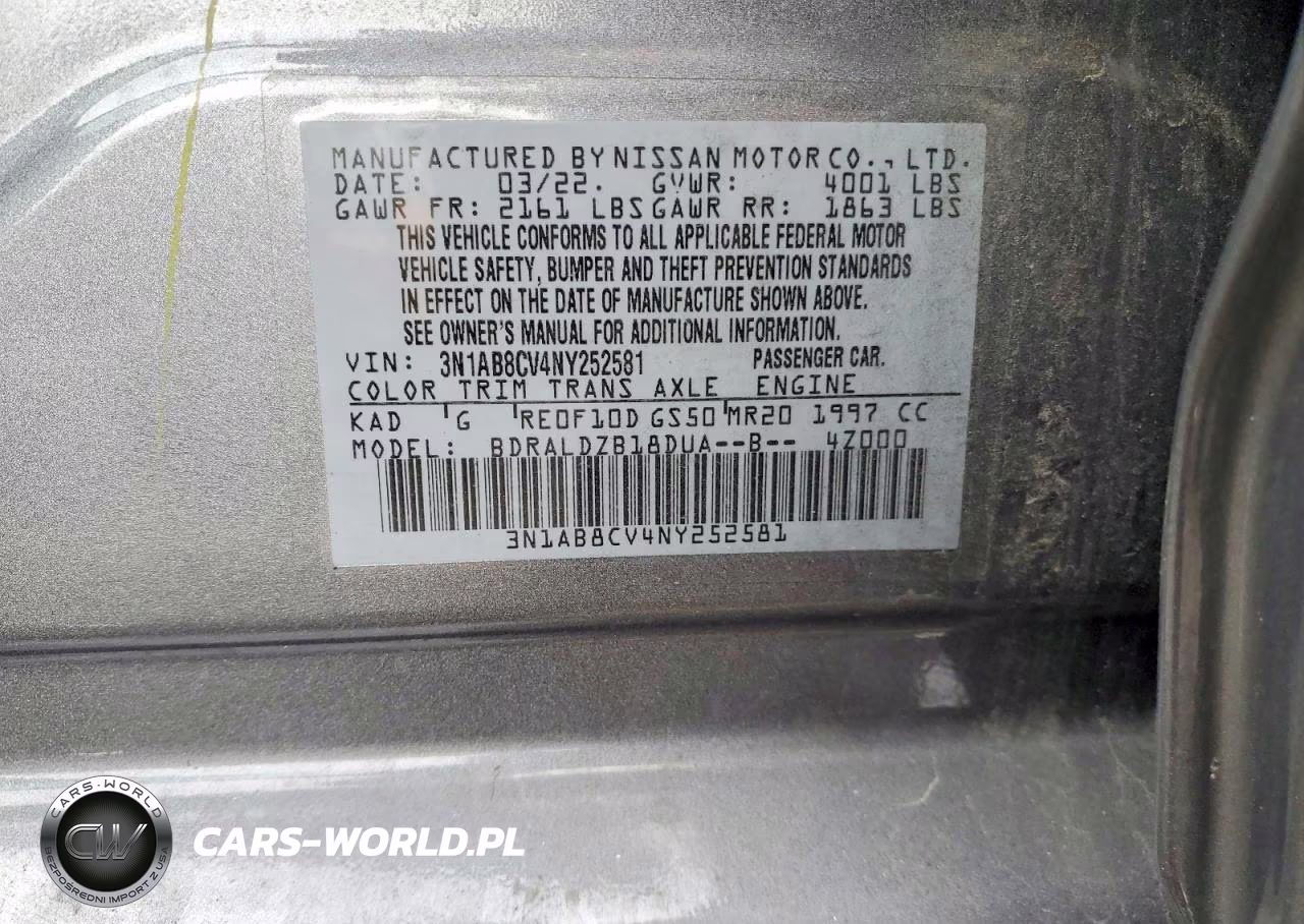 2022 Nissan Sentra Sv VIN:3N1AB8CV4NY252581 - 12