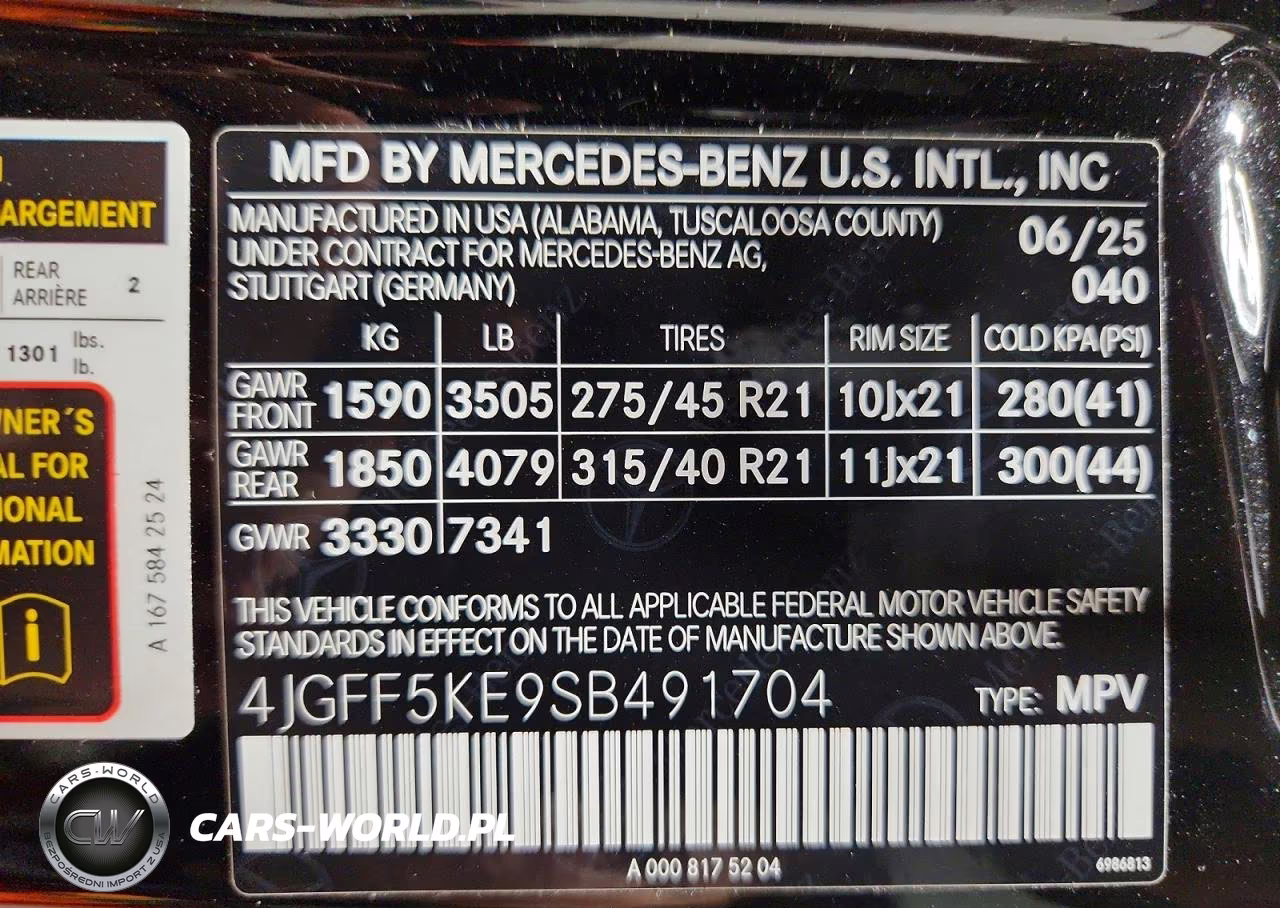 2025 Mercedes-Benz Gls 450 4Matic VIN:4JGFF5KE9SB491704 - 14