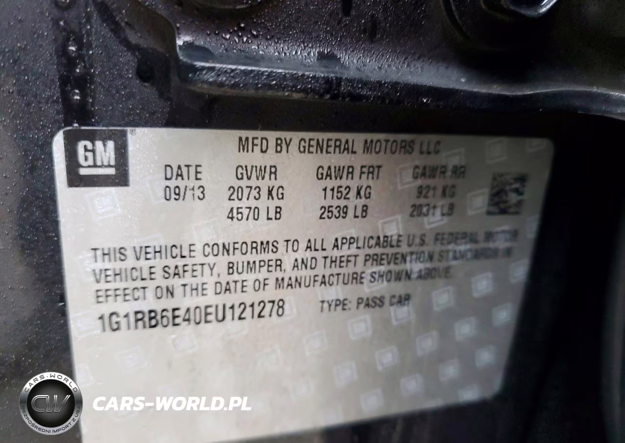 2014 Chevrolet Volt VIN:1G1RB6E40EU121278 - 12