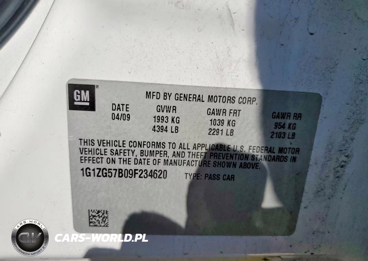 2009 Chevrolet Malibu Ls VIN:1G1ZG57B09F234620 - 12