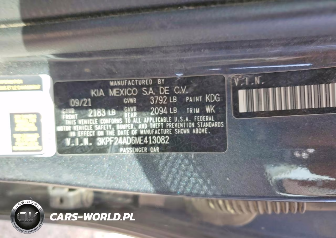 2021 Kia Forte Lxs VIN:3KPF24AD6ME413082 - 12
