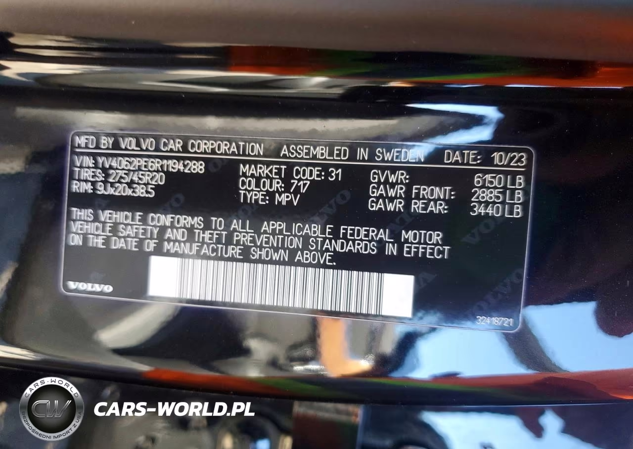 2024 Volvo Xc90 Plus VIN:YV4062PE6R1194288 - 13