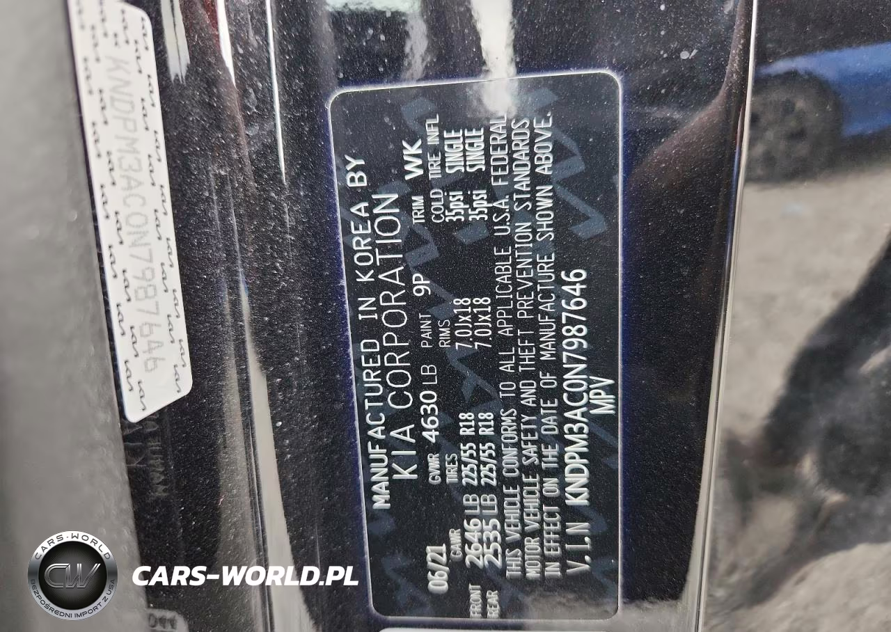 2022 Kia Sportage Lx VIN:KNDPM3AC0N7987646 - 14