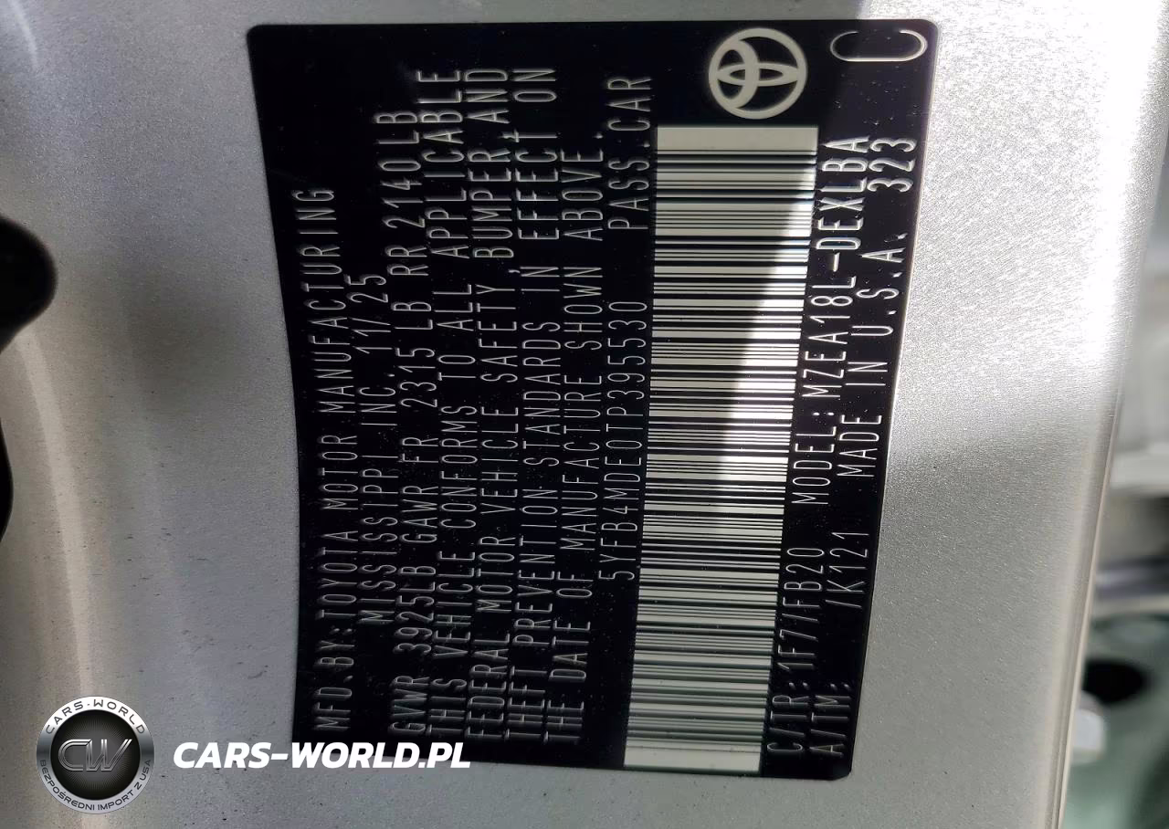 2026 Toyota Corolla Le VIN:5YFB4MDE0TP395530 - 12