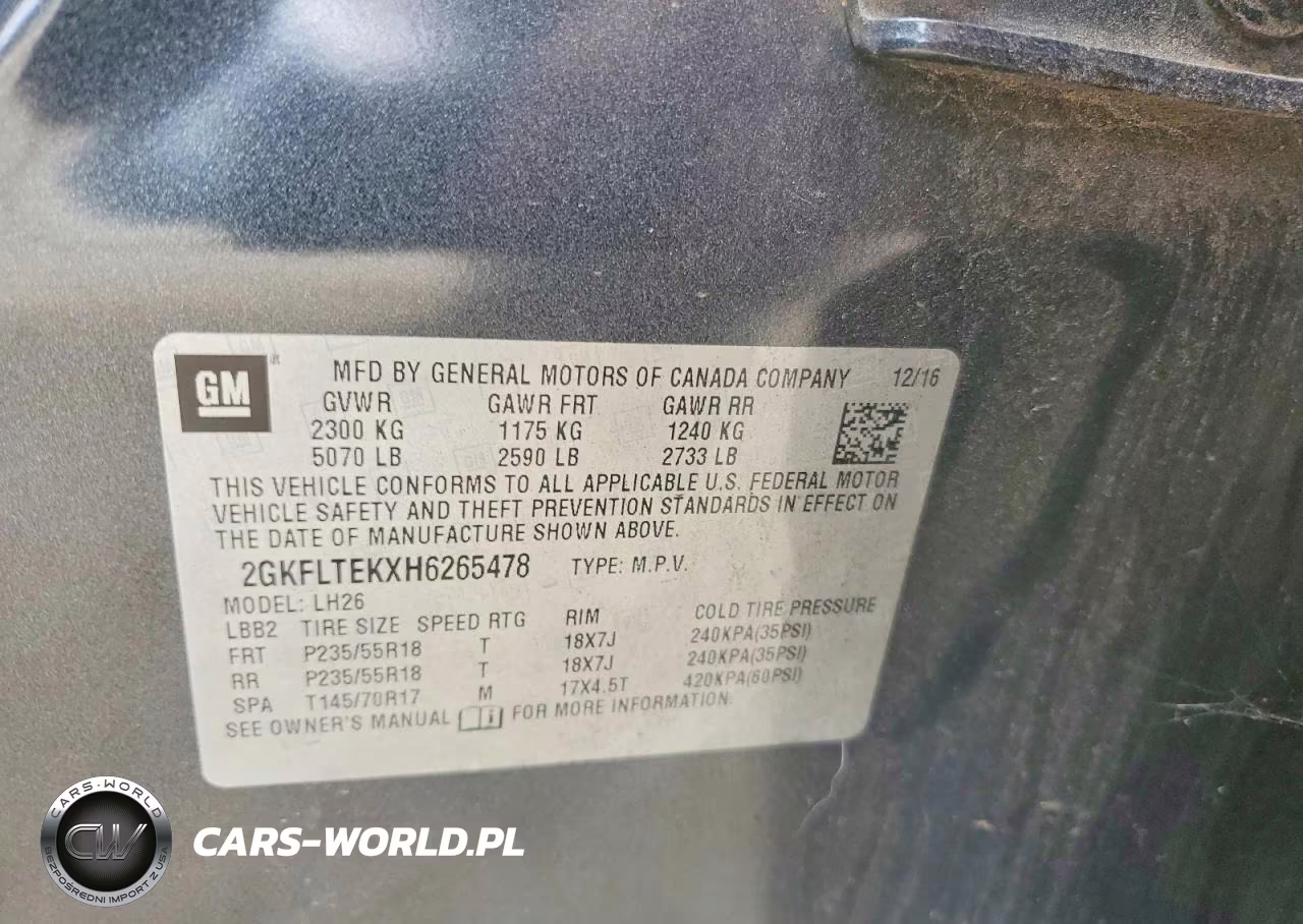 2017 GMC Terrain Sle VIN:2GKFLTEKXH6265478 - 13