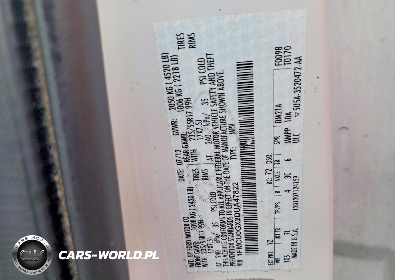 2013 Ford Escape Se VIN:1FMCU0GX2DUA47822 - 13
