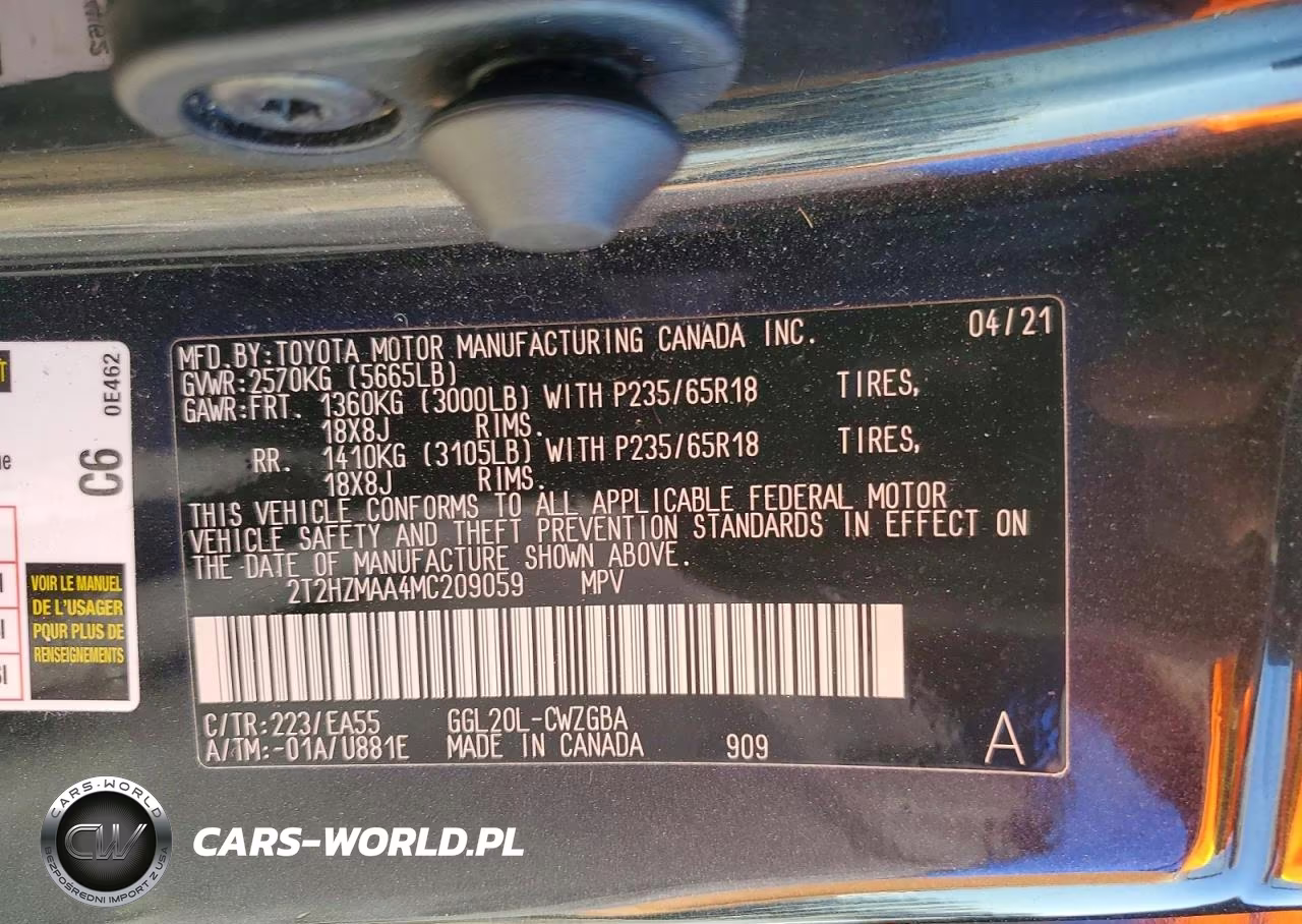 2021 Lexus Rx 350 Base VIN:2T2HZMAA4MC209059 - 14