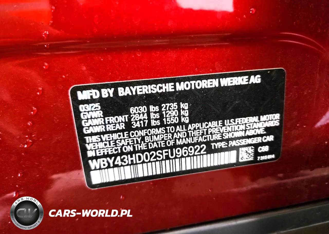2025 BMW I4 xDrive 40 VIN:WBY43HD02SFU96922 - 12