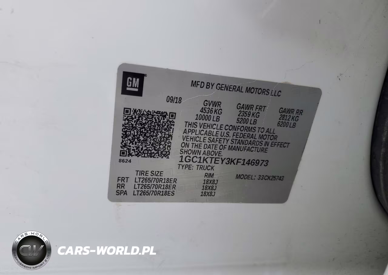 2019 Chevrolet Silverado K2500 Heavy Duty Ltz VIN:1GC1KTEY3KF146973 - 12