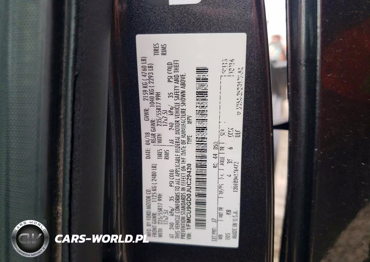 2018 Ford Escape Se VIN:1FMCU9GD0JUC29430 - 14