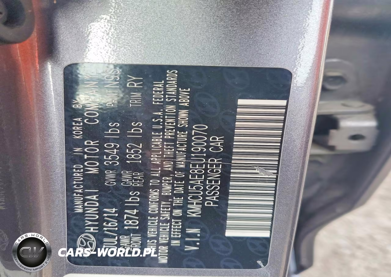 2014 Hyundai Accent Se VIN:KMHCU5AE8EU190070 - 12
