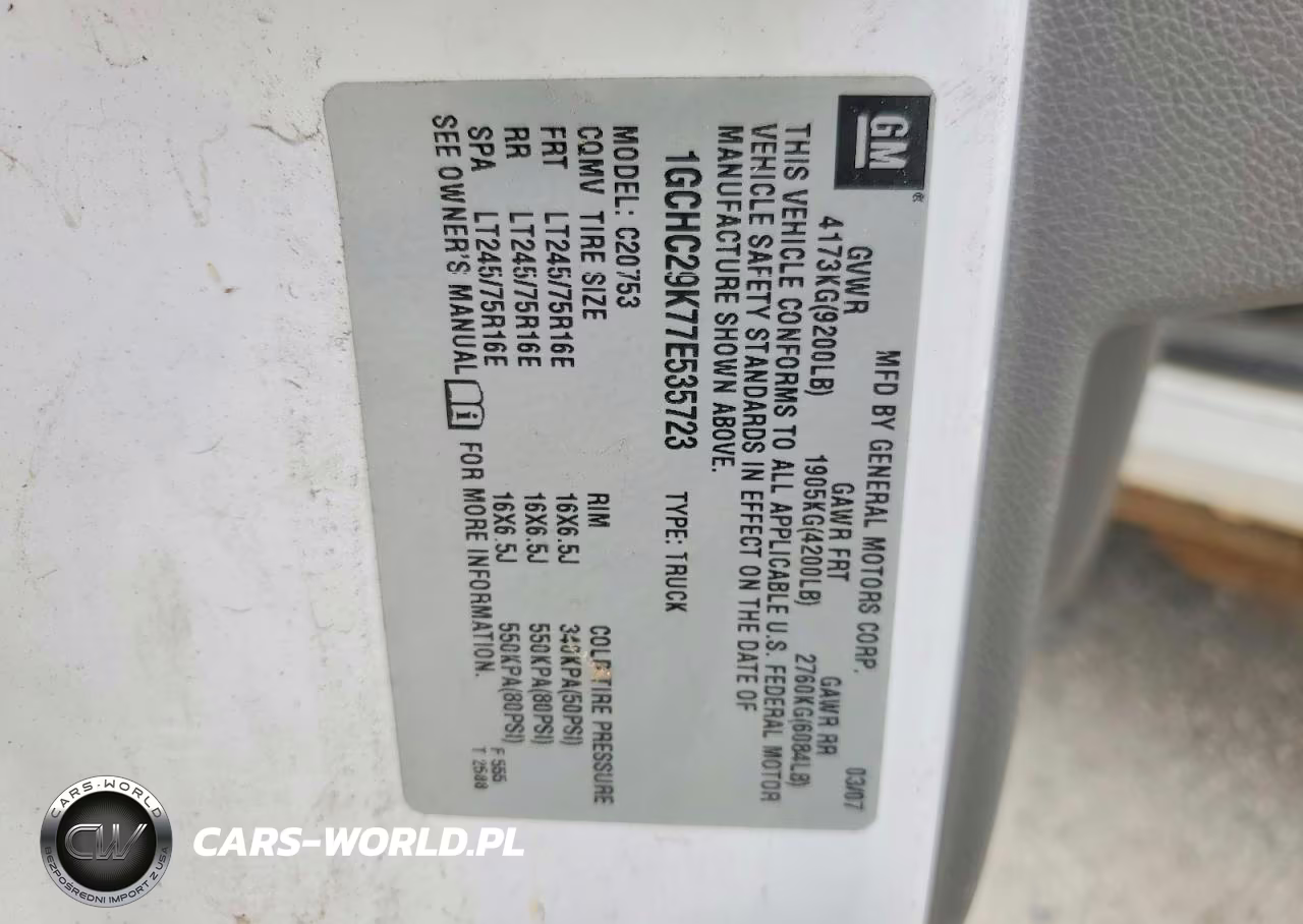 2007 Chevrolet Silverado Lt Flatbed Truck VIN:1GCHC29K77E535723 - 12