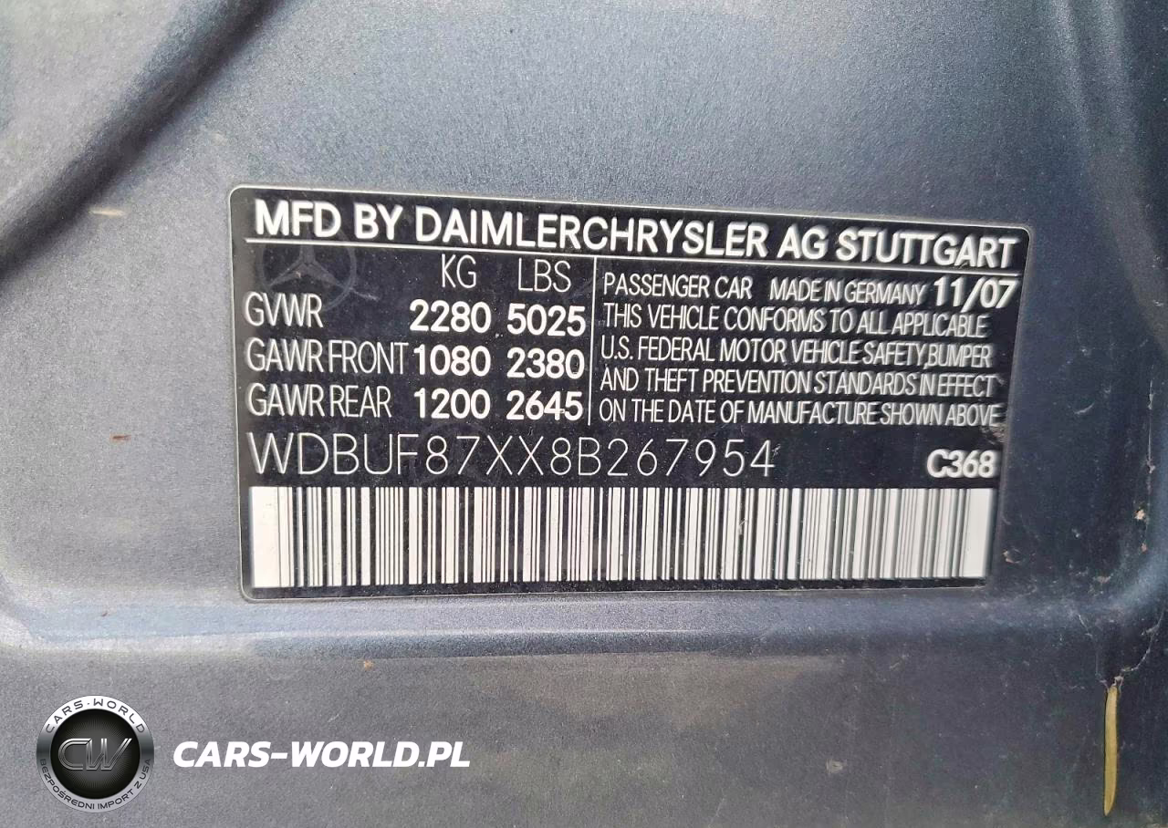2008 Mercedes-Benz E 350 4Matic VIN:WDBUF87XX8B267954 - 12
